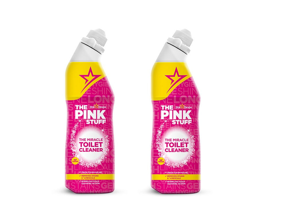 Pink Stuff - 2x 750 ml - Stardrops Wonder Toiletreiniger - HET Wonder Rengöringsmedel - Mirakelrengöraren