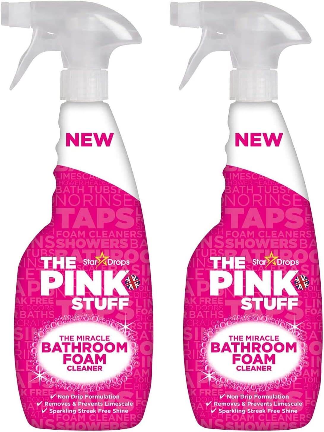 Stardrops The Pink Stuff - Badrumsfoam - Badkamer rengöringsmedel - 2-pack