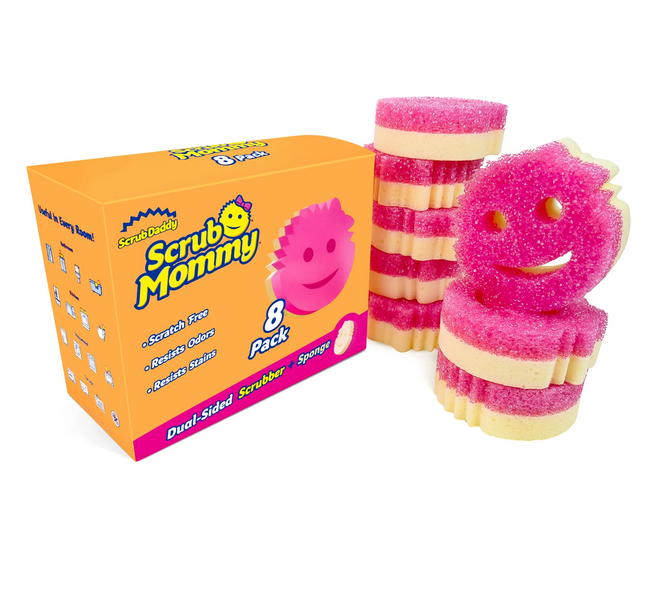 Scrub Mommy sūkļi rozā izdevīgajā iepakojumā - 8 iepakojums