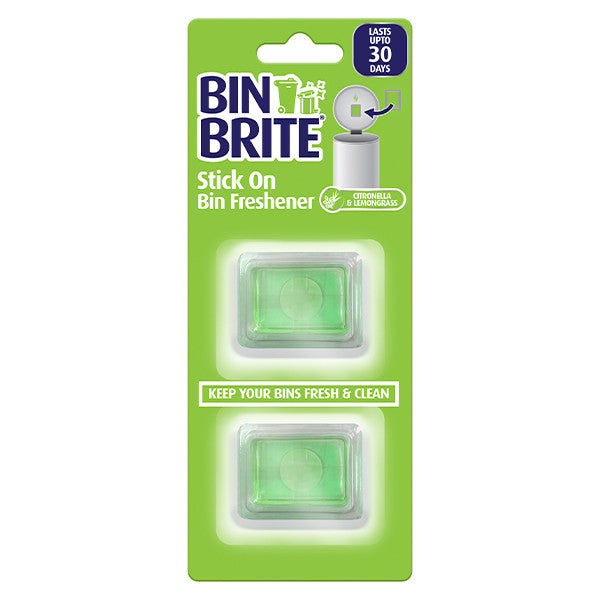 Bin Brite Stick-on Bin Refreshener – Самозалепващ ароматизатор за кошчета, дълготрайна свежест до 30 дни