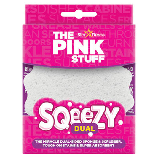 The Pink Stuff Sqeezy - Dvostrani spužvasti piling bijeli