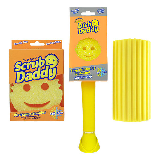 Λαμπερό Καθαρό Σετ | Scrub Daddy | Κίτρινο