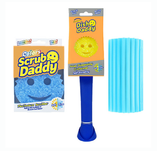 Set Éclatant de Propreté | Scrub Daddy | Bleu