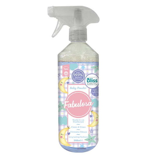 Fabulosa Spray Nettoyant Multi-Usage Poudre pour Bébé 500ml