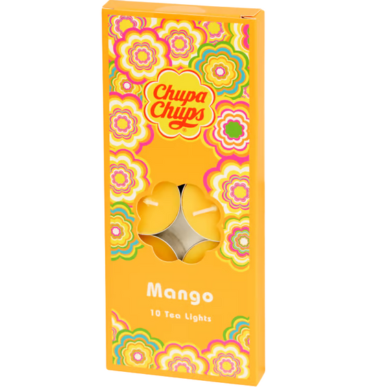 Candele de ceai Chupa Chups cu parfum 10 bucati - Mango