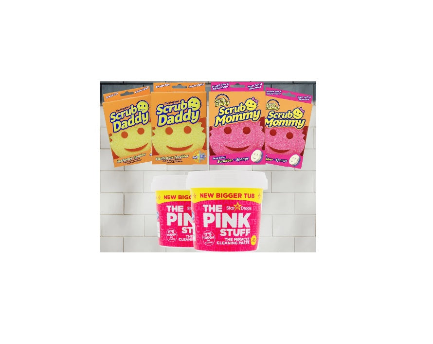 Scrub Daddy & Το σετ Pink Stuff - Scrub Mommy, Scrub Daddy, 2x 850g Ζυμαρικά