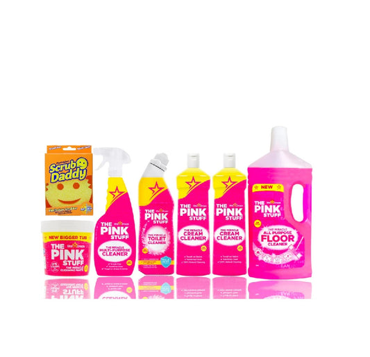 Pink Stuff Mega Set - Čistilo, Pasta 850g, Vse čistilo, WC, Kremno čistilo, Čistilo za tla